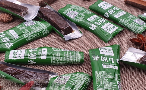 鄂尔多斯阿恋牛肉干真空包装图片