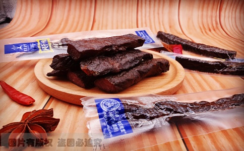 通辽草原金戈牛肉干拆袋条形实物实拍图片5