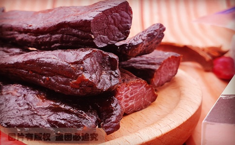 草原金戈牛肉干拆袋条形实物实拍图片4