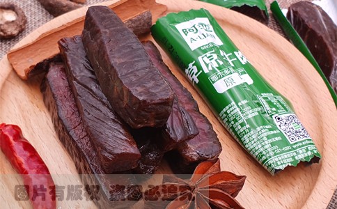 阿恋内蒙古牛肉干实拍真空包装拆袋真实图片